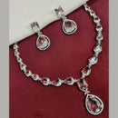 Amoliya Jewels Crystal Stone Necklace Set