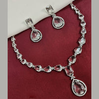Amoliya Jewels Crystal Stone Necklace Set
