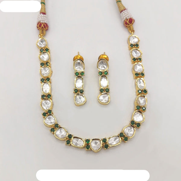 Amoliya Jewels Polki Kundan Necklace Set