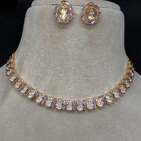 Amoliya Jewels Polki Kundan Necklace Set