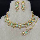 Amoliya Jewels Gold Plated Polki Kundan Choker Necklace Set