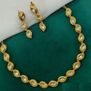 Amoliya Jewels Gold Plated Kundan Stone Necklace Set
