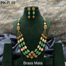 Amoliya Jewels Brass Plated Beads Necklace Set