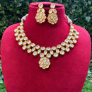 Amoliya Jewels Gold Plated Kundan Stone Necklace Set