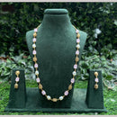 Amoliya Jewels Gold Plated Mother Of Pearls And Beads Necklace Set