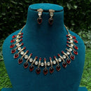 Amoliya Jewels Traditional Gold-Plated Pota Necklace Set