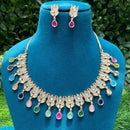 Amoliya Jewels Gold Plated Polki Kundan Timeless Wedding Collection Necklace Set