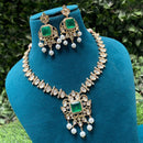 Amoliya Jewels Gold Plated Polki Kundan Timeless Wedding Collection Necklace Set