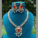 Amoliya Jewels Gold Plated Polki Kundan Timeless Wedding Collection Necklace Set