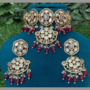 Amoliya Jewels Gold Plated Polki Kundan And Beads Timeless Wedding Collection Choker Necklace Set