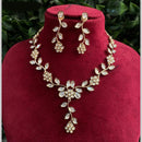 Amoliya Jewels Gold Plated Polki Kundan Timeless Wedding Collection Necklace Set