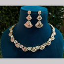Amoliya Jewels Gold Plated Polki Kundan Timeless Wedding Collection Necklace Set