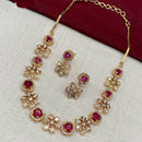 Amoliya Jewels Gold Plated Polki Kundan Timeless Wedding Collection Necklace Set