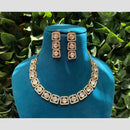Amoliya Jewels Gold Plated Polki Kundan Necklace Set