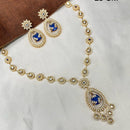 Amoliya Jewels Gold Plated Polki Kundan Necklace Set