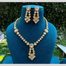 Amoliya Jewels Gold Plated Kundan Stone Necklace Set