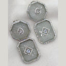 Amoliya Jewels Silver Plated American Diamond And Austrian Stone Dangler Earrings