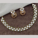 Amoliya Jewels Gold Plated Polki Kundan Necklace Set 
