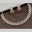 Amoliya Jewels Gold Plated Polki Kundan Necklace Set