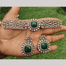 Amoliya Jewels Gold Plated Kundan Choker Necklace Set
