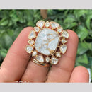 Amoliya Jewels Gold Plated Polki Kundan Rings