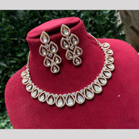 Amoliya Jewels Gold Plated Kundan Necklace Set