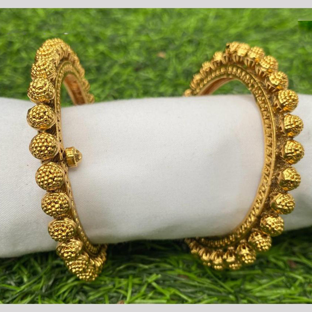 Amoliya Jewels Gold Plated Openable Bangles Set