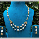 Amoliya Jewels Gold Plated Beads Necklace Set