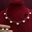 Amoliya Jewels Gold Plated Polki Kundan Necklace Set