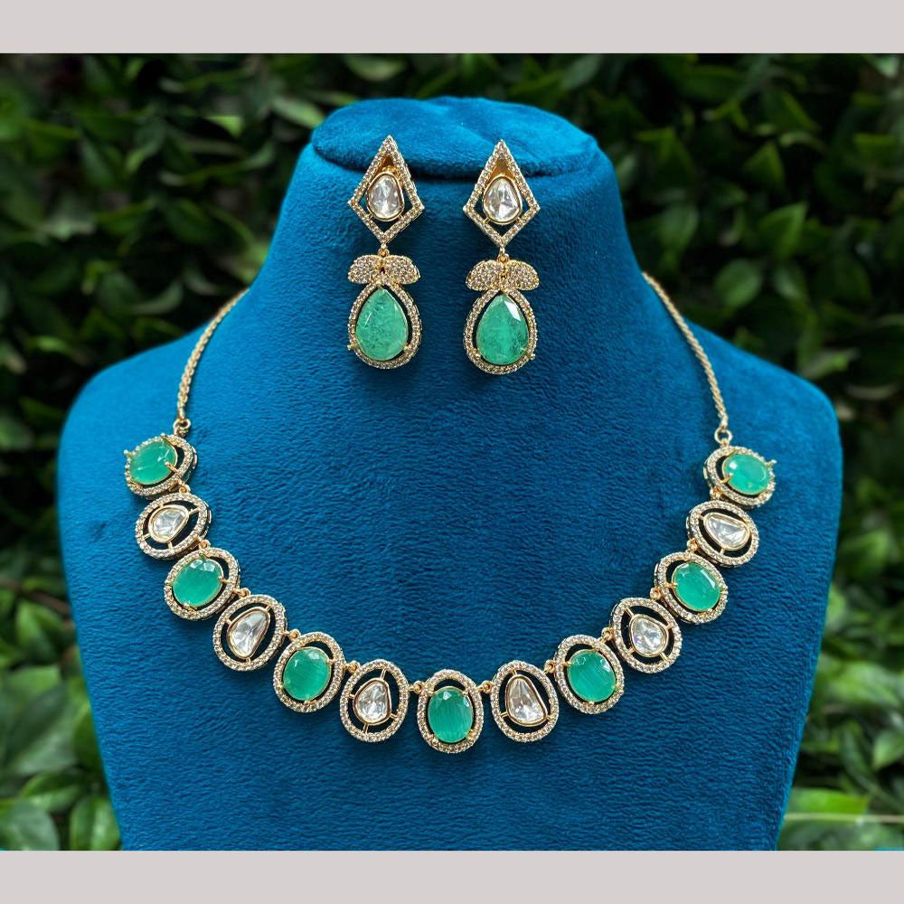 Amoliya Jewels Polki Kundan Necklace Set