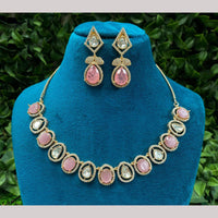 Amoliya Jewels Polki Kundan Necklace Set