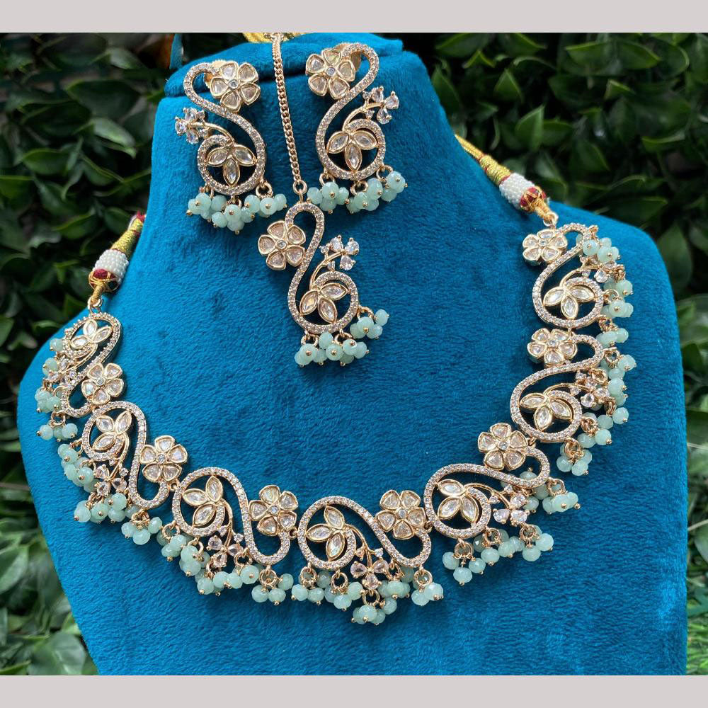 Amoliya Jewels Polki Kundan Necklace Set