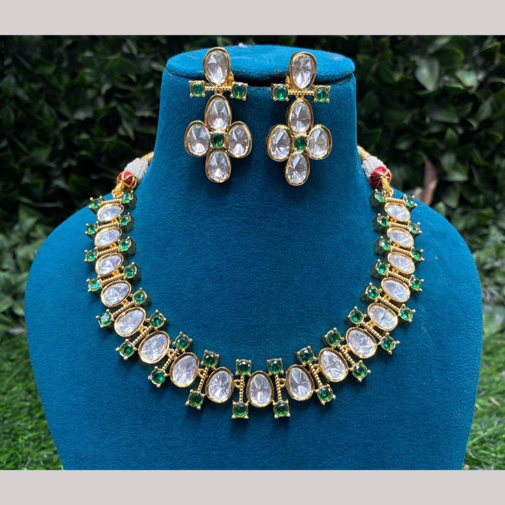 Amoliya Jewels Polki Kundan Necklace Set