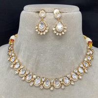 Amoliya Jewels Polki Kundan Necklace Set