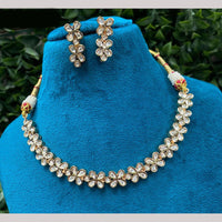 Amoliya Jewels Polki Kundan Necklace Set