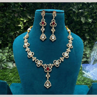 Amoliya Jewels Polki Kundan Necklace Set
