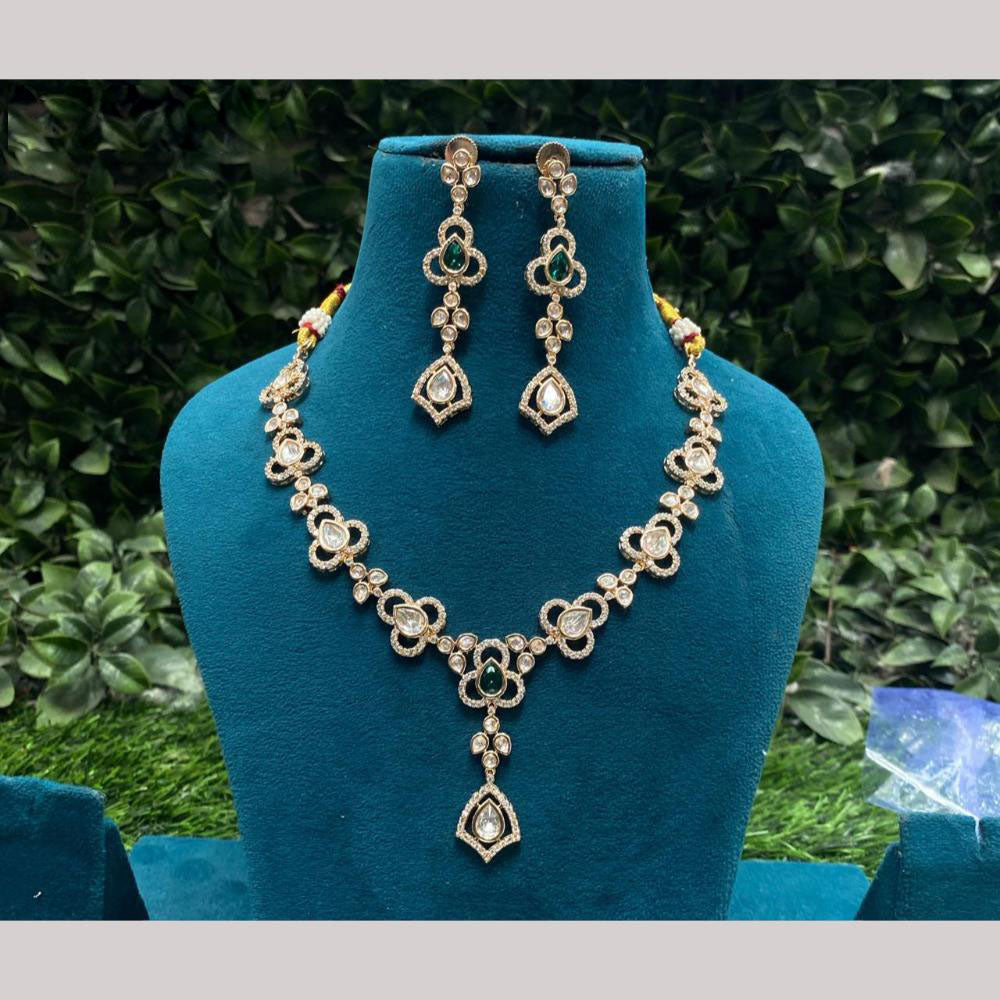 Amoliya Jewels Polki Kundan Necklace Set