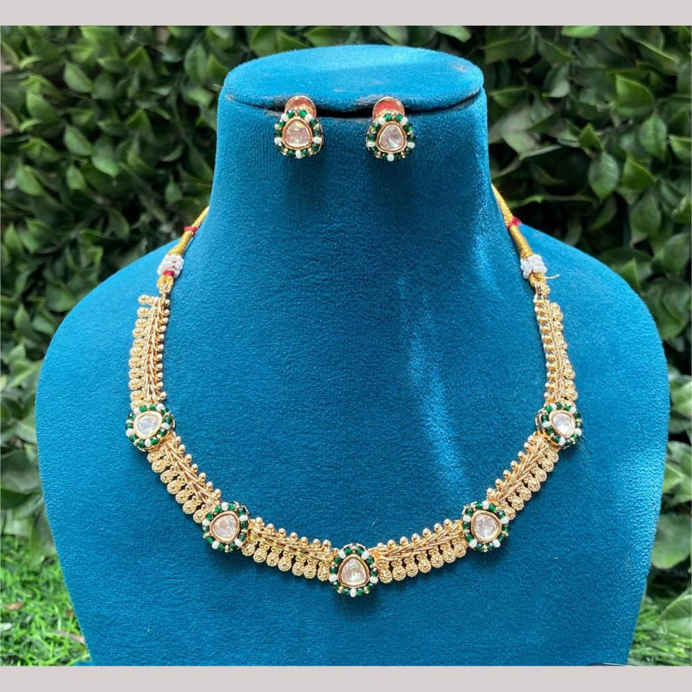 Amoliya Jewels Polki Kundan Necklace Set