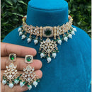 Amoliya Jewels Polki Kundan Choker Necklace Set