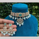 Amoliya Jewels Polki Kundan Choker Necklace Set