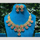 Amoliya Jewels Glamour Meets Grace Kundan And Austrain Stone Necklace Set
