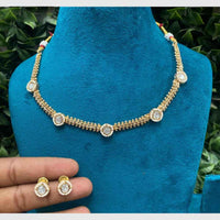 Amoliya Jewels Crystal Stone Necklace Set