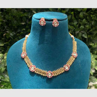 Amoliya Jewels Polki Kundan Necklace Set