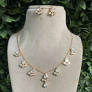 Amoliya Jewels Crystal Necklace Set