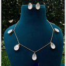 Amoliya Jewels Crystal Stone  Necklace Set