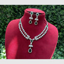 Amoliya Jewels Crystal Stone Necklace Set