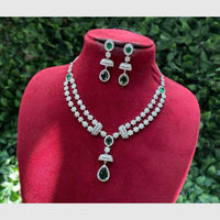 Amoliya Jewels Crystal Stone Necklace Set