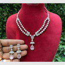 Amoliya Jewels Crystal Stone Necklace Set