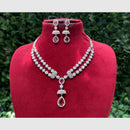 Amoliya Jewels Crystal Stone Necklace Set