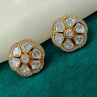 Amoliya Polki Kundan Stud Earrings